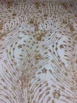 Popular style glued glitter sequin lace fabric hot selling jianxi-41504 African French net Lace Fabric for party dress
Popular style glued glitter sequin lace fabric hot selling jianxi-41504 African French net Lace Fabric for party dress