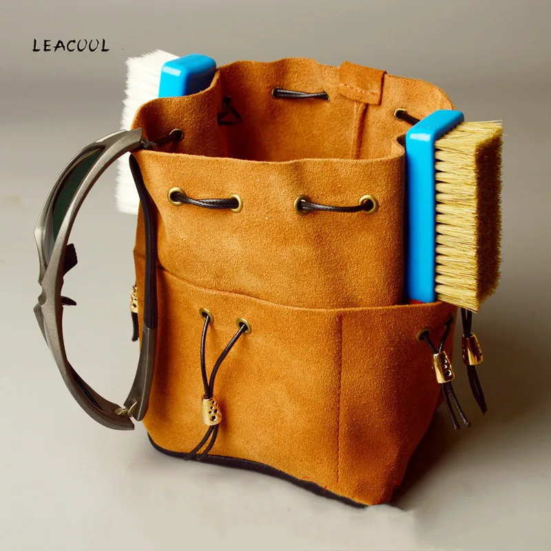 LEACOOL Split Leather Big Coin Purse Bundle Pocket Large Capacity Tool Bag Drawstring Pouch Calabash Jewelry Packing Bags
LEACOOL Split Leather Big Coin Purse Bundle Pocket Large Capacity Tool Bag Drawstring Pouch Calabash Jewelry Packing Bags