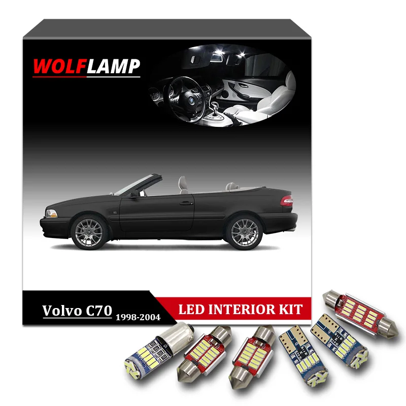 Wolflamp 14Pcs Canbus Ice Blue Kit LED Interior Car Lights For 1998-2004 Volvo C70 Map Dome Light Door Glove Lamp Plate Bulb
Wolflamp 14Pcs Canbus Ice Blue Kit LED Interior Car Lights For 1998-2004 Volvo C70 Map Dome Light Door Glove Lamp Plate Bulb