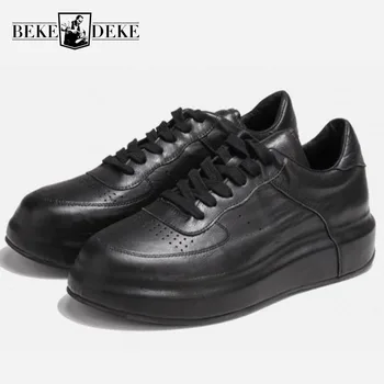 Classic White Men Genuine Leather Platform Shoes Creeper Brand Luxury Joggers Sneakers Trainer Lace Up High Street Hip Hop Shoes
Classic White Men Genuine Leather Platform Shoes Creeper Brand Luxury Joggers Sneakers Trainer Lace Up High Street Hip Hop Shoes