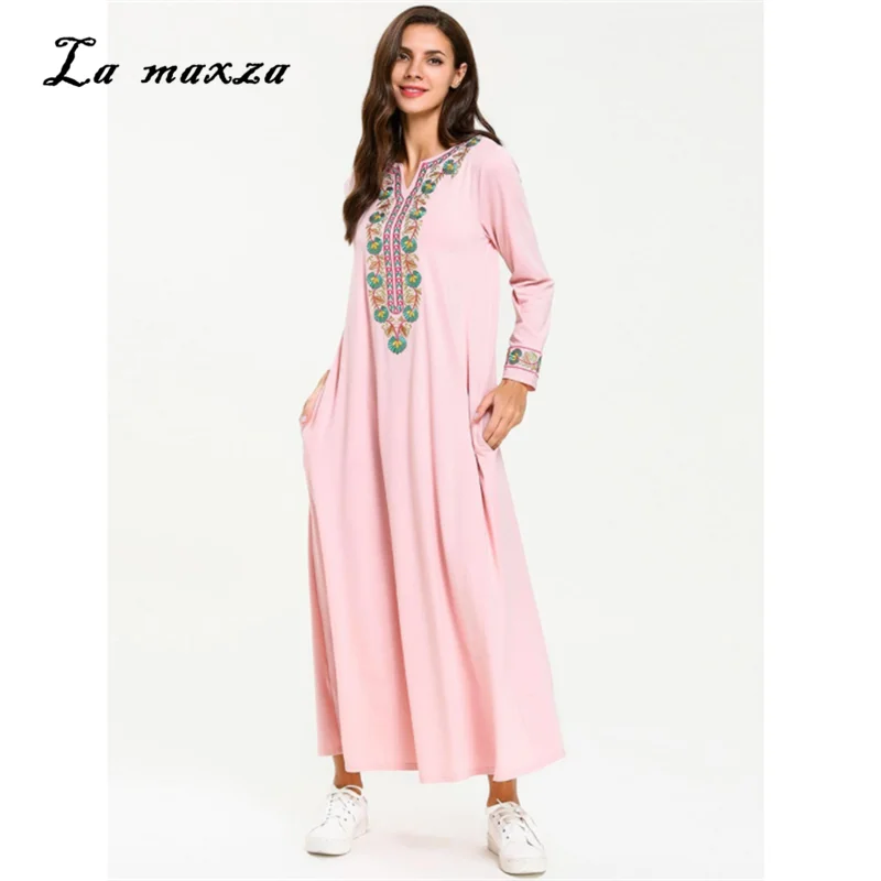 Womens Muslim Abaya Maxi Dress Modest Islamic Robe Kaftan Dubai Muslim Dress Embroidery Evening 7712
Womens Muslim Abaya Maxi Dress Modest Islamic Robe Kaftan Dubai Muslim Dress Embroidery Evening 7712