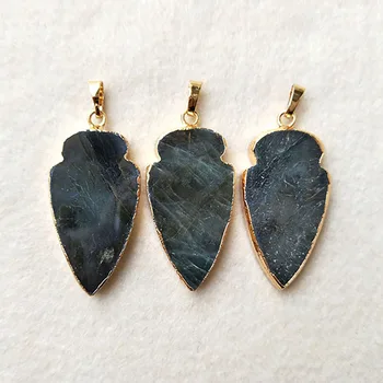 5pcs Natural Labradorite Pendant Bead,Gold color Arrowhead, Peacock Shining Labradorite Arrow DIY Jewelry necklace Making P251
5pcs Natural Labradorite Pendant Bead,Gold color Arrowhead, Peacock Shining Labradorite Arrow DIY Jewelry necklace Making P251