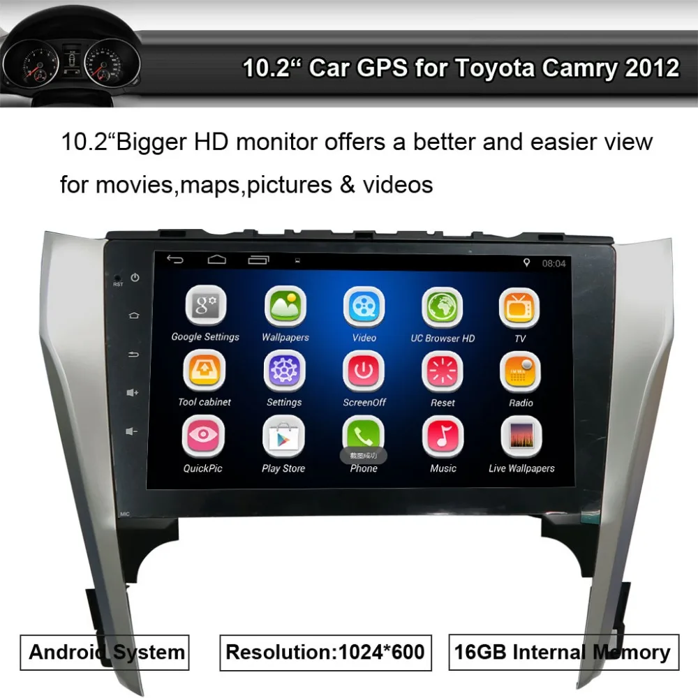 Double 2 Din 10.2" Digital Capacitive Touch Screen Car Stereo Radio Player for Toyota Camry 2012 Wifi GPS Bluetooth Mirror Link
Double 2 Din 10.2" Digital Capacitive Touch Screen Car Stereo Radio Player for Toyota Camry 2012 Wifi GPS Bluetooth Mirror Link