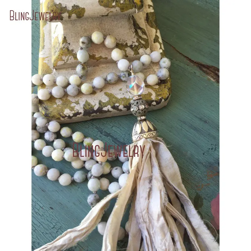 20190301-NM11290-simply shabby boho chic hand knot mossy stone neutral glam sari silk tassel unique jewelry gift_3