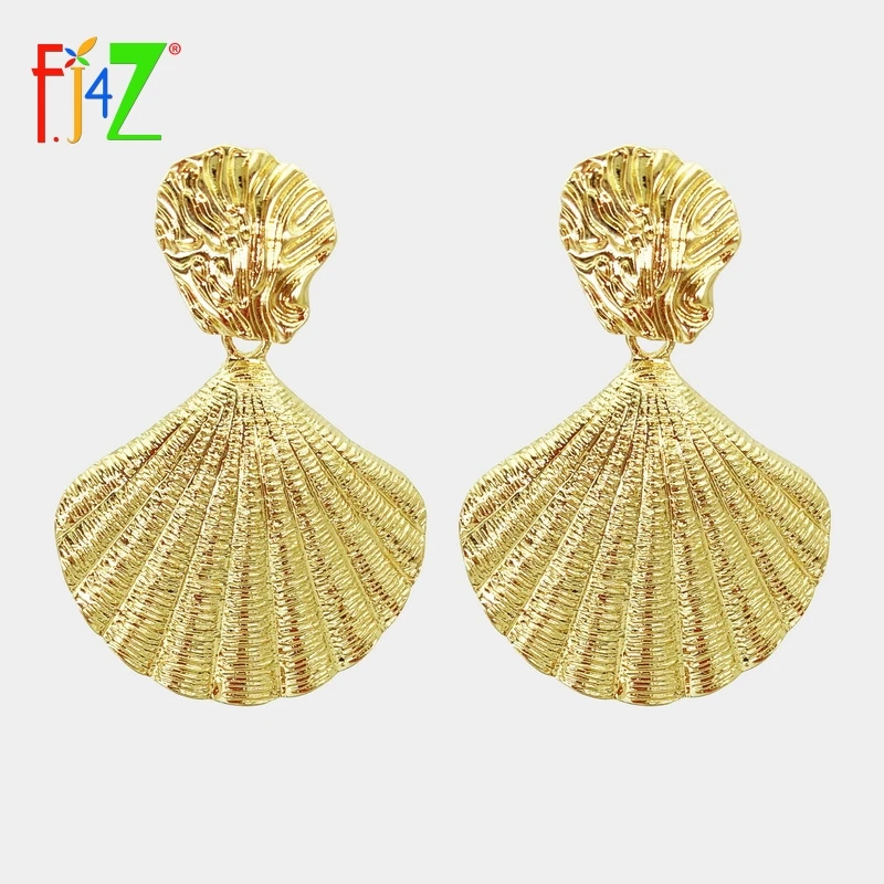 F.J4Z Fashion Brand Designer Alloy Sea Shell Pendant Earrings Nova Popular Earring for Women Beach Jewelry pendientes mujer
F.J4Z Fashion Brand Designer Alloy Sea Shell Pendant Earrings Nova Popular Earring for Women Beach Jewelry pendientes mujer