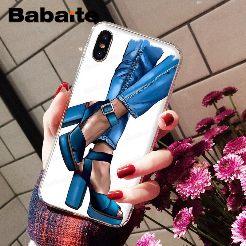 Babaite VOGUE Princess Christmas Girl TPU Soft Phone Accessories Phone Case for iPhone 7 8 6 6S Plus X XS MAX 5 5S SE XR Cover