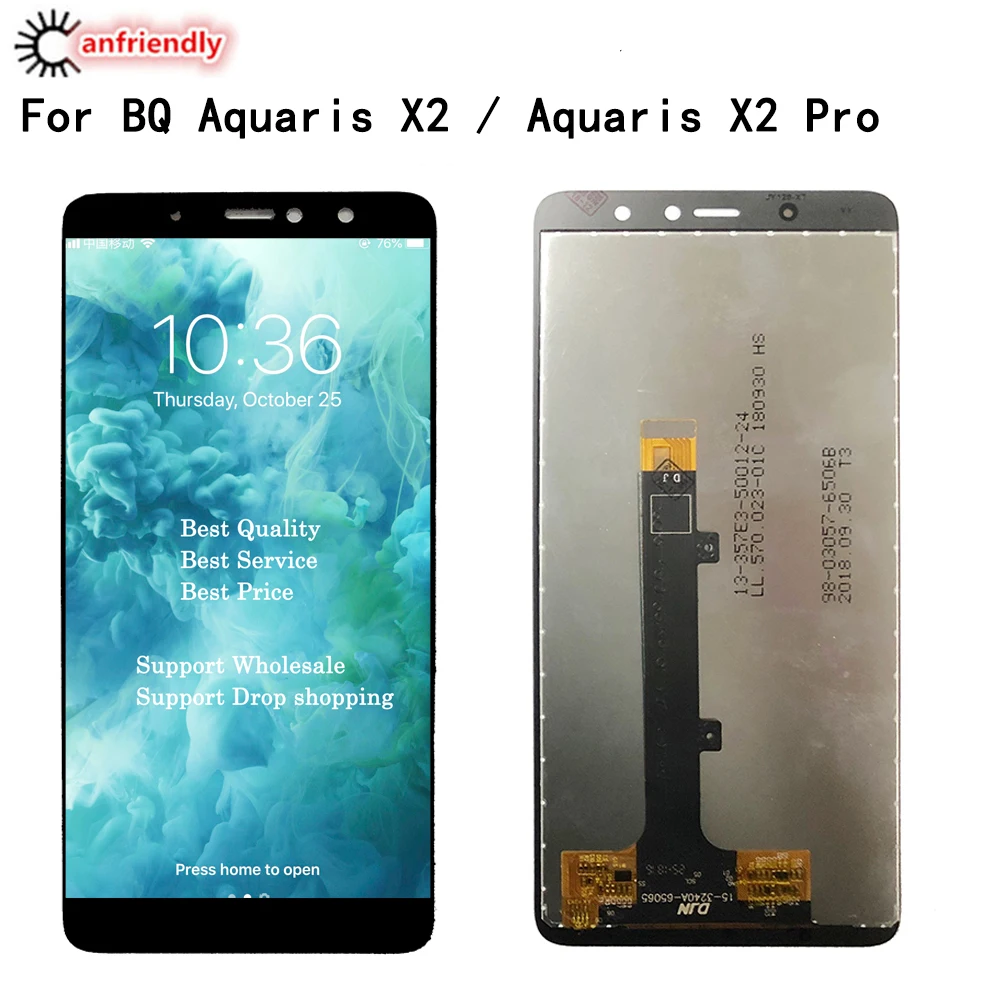 AAA quality LCD For BQ Aquaris X2 pro LCD Display Touch panel Screen front glass Assembly Repair Parts Tools For BQ Aquaris X2
AAA quality LCD For BQ Aquaris X2 pro LCD Display Touch panel Screen front glass Assembly Repair Parts Tools For BQ Aquaris X2