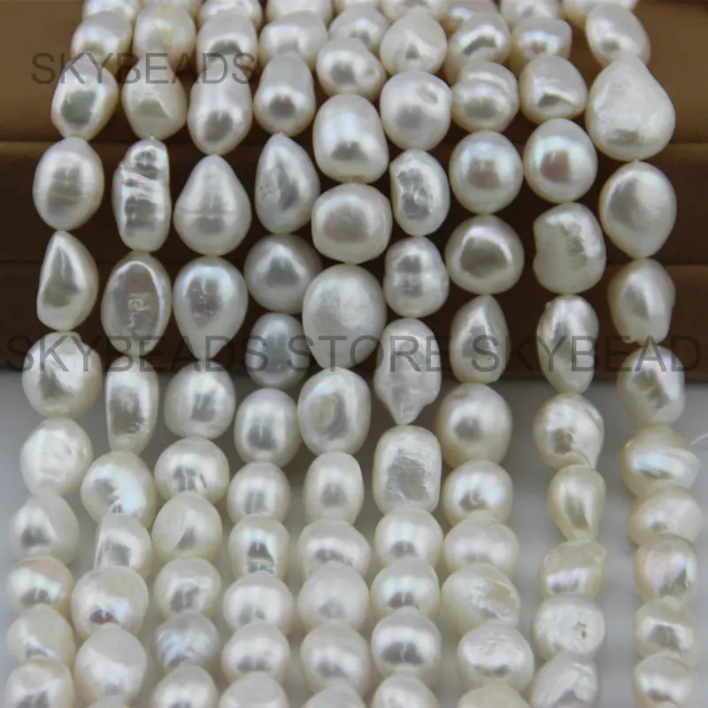 

Irregular Natural Baroque Pearls Beads for Jewelry Making Large Size 10-14mm Real White Pearl Strands in Bulk Wholesale Online