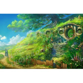 Landscape Diamond Embroidery Hobbit Village 5D DIY Diamond Painting Full Square Diamond Mosaic Pictures Decoration Crafts FG727 
Landscape Diamond Embroidery Hobbit Village 5D DIY Diamond Painting Full Square Diamond Mosaic Pictures Decoration Crafts FG727