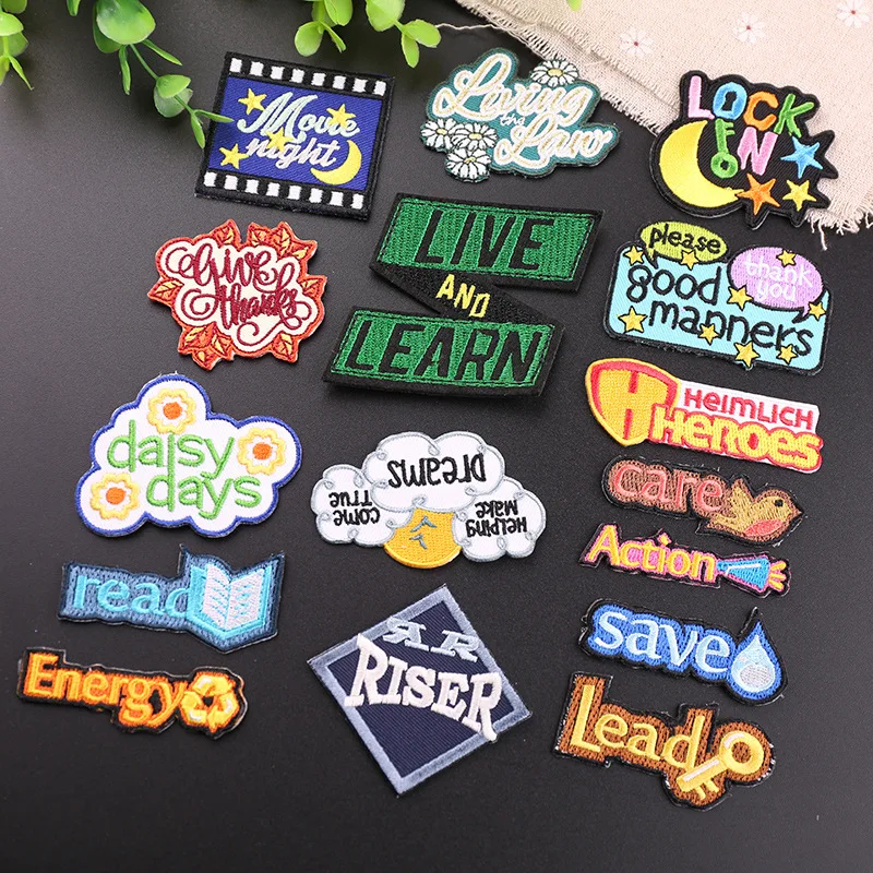 New 1pc lovely Embroidered patches letters Word Logo handmade 3D iron on patches letters colour patch
New 1pc lovely Embroidered patches letters Word Logo handmade 3D iron on patches letters colour patch