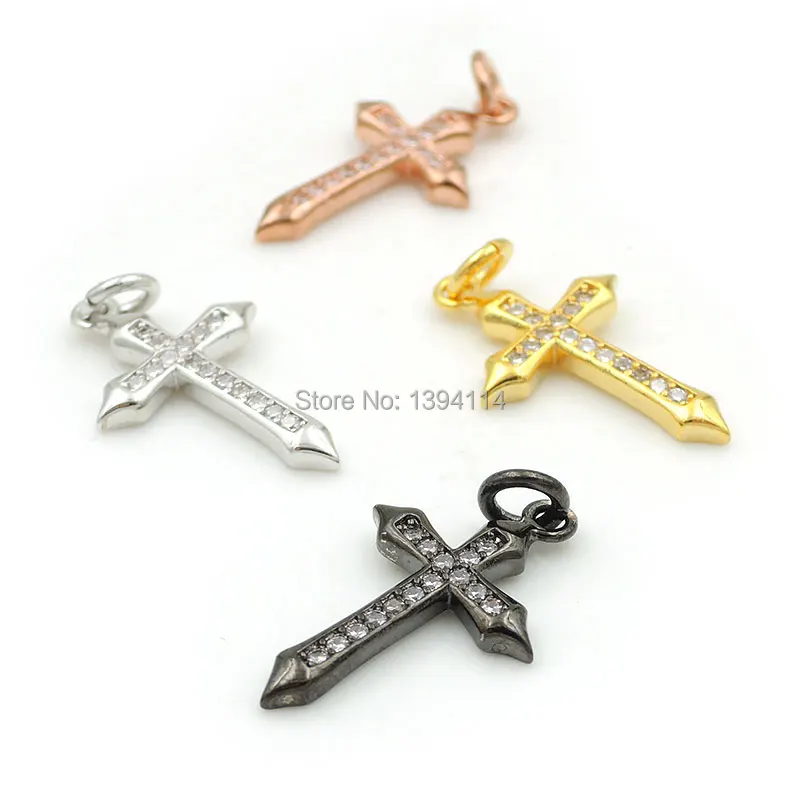 21*13*2mm Micro Pave Clear CZ Cross Charm Fit For Making DIY Bracelets Or Necklaces Jewelry
21*13*2mm Micro Pave Clear CZ Cross Charm Fit For Making DIY Bracelets Or Necklaces Jewelry