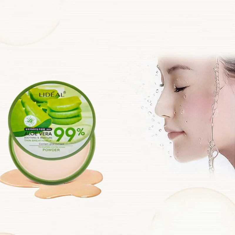 Aloe Vera Moisturizing Smooth Foundation Pressed Powder Makeup Concealer Pores Cover Face Whitening Brighten Powder Natural
Aloe Vera Moisturizing Smooth Foundation Pressed Powder Makeup Concealer Pores Cover Face Whitening Brighten Powder Natural