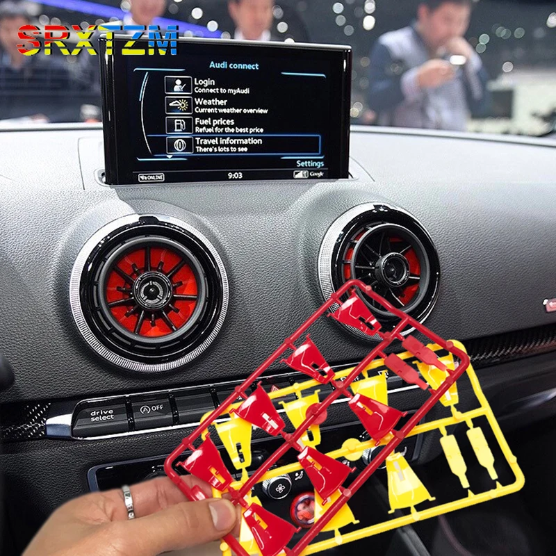 SRXTZM Air Outlet Color Changing Blade Red Yellow 4pcs/Set For Audi A3 S3 Rs3 8V 2013 2014 2015 2016 Car Styling Accessories
SRXTZM Air Outlet Color Changing Blade Red Yellow 4pcs/Set For Audi A3 S3 Rs3 8V 2013 2014 2015 2016 Car Styling Accessories