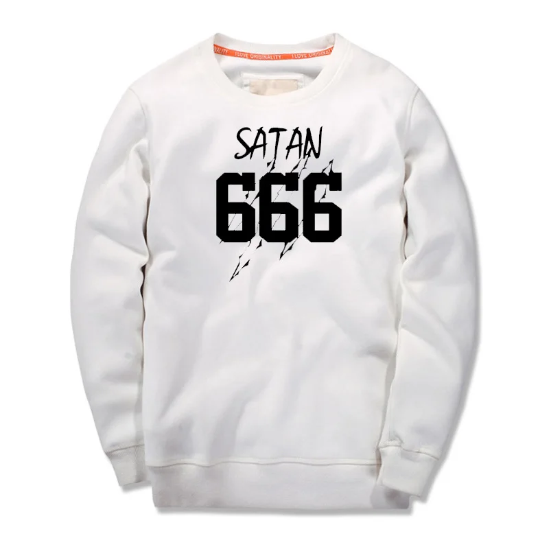 College style Men's Baseball Clothing Thicken Long-sleeved Hoodies Mens 666 SATAN Autumn Warmly Sweatshirts
College style Men's Baseball Clothing Thicken Long-sleeved Hoodies Mens 666 SATAN Autumn Warmly Sweatshirts