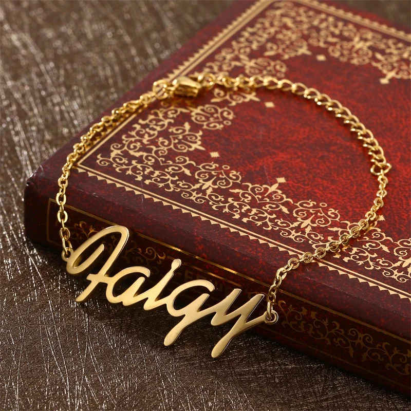 Custom Name Bracelets For Women Girls Stainless Steel Handmade Engraved Handwriting Love ID Bangle & Bracelet Charms Jewelry
Custom Name Bracelets For Women Girls Stainless Steel Handmade Engraved Handwriting Love ID Bangle & Bracelet Charms Jewelry