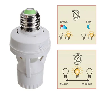 360 Degrees PIR Induction Motion Sensor Light IR Infrared Human E27 Plug Socket LED Light TB Sale
360 Degrees PIR Induction Motion Sensor Light IR Infrared Human E27 Plug Socket LED Light TB Sale