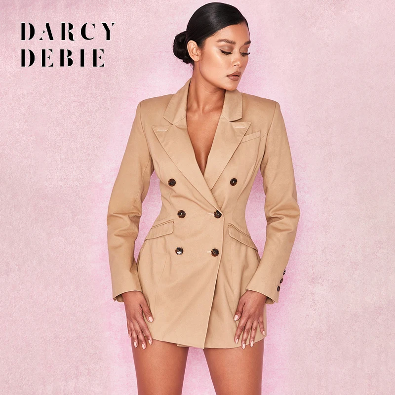 Fashion V Neck Buttons Mini Blazer Dress Women Long Sleeve OL 2019 Autumn Dress Streetwear White Elegant Party Dress Vestidos
Fashion V Neck Buttons Mini Blazer Dress Women Long Sleeve OL 2019 Autumn Dress Streetwear White Elegant Party Dress Vestidos