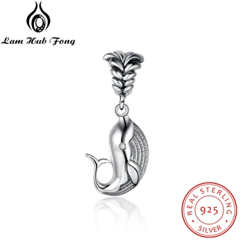 Fine jewelry 100% 925 Sterling Silver Beads For Women Bracelets/pendant lovely Dolphin Shape Beads Jewelry DIY Making Gifts
Fine jewelry 100% 925 Sterling Silver Beads For Women Bracelets/pendant lovely Dolphin Shape Beads Jewelry DIY Making Gifts
