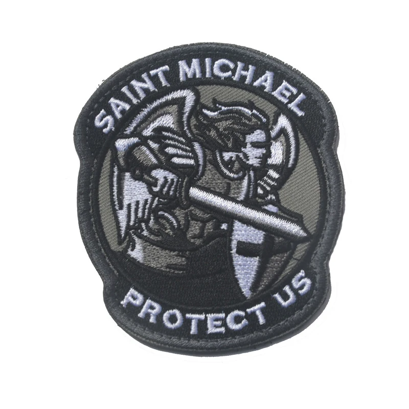 Военная нашивка Saint Michael Protect US USA армейская нарукавная повязка значки вышитые