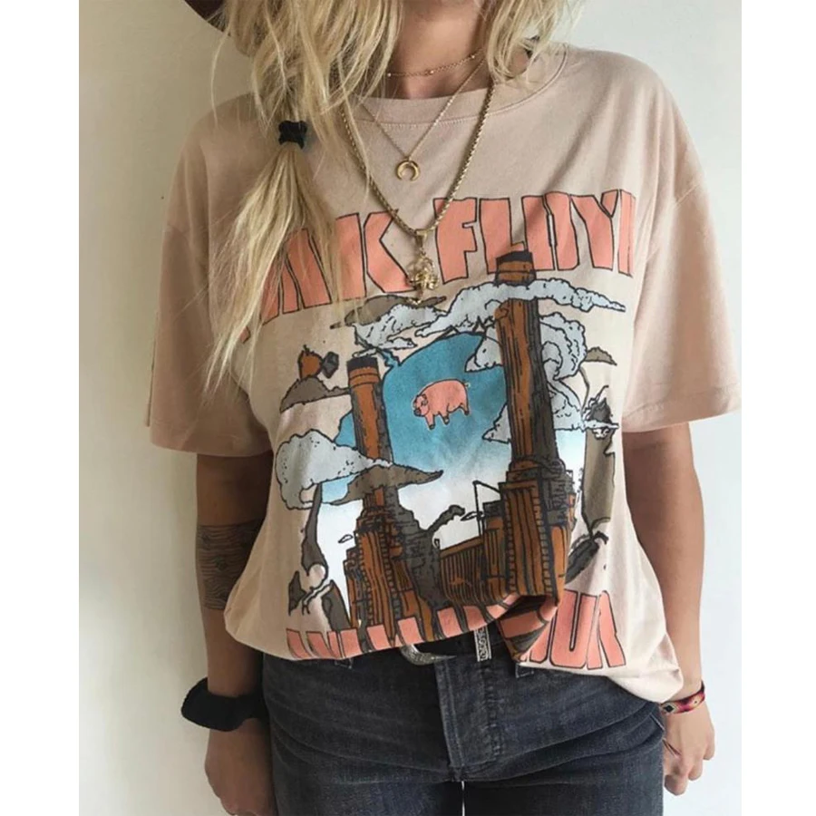 TEELYNN boho tee Animals Tour print o-Neck Short Sleeve Summer T-Shirts Boyfriend Tee beach Shirt Top Women tee Top Blusa
TEELYNN boho tee Animals Tour print o-Neck Short Sleeve Summer T-Shirts Boyfriend Tee beach Shirt Top Women tee Top Blusa