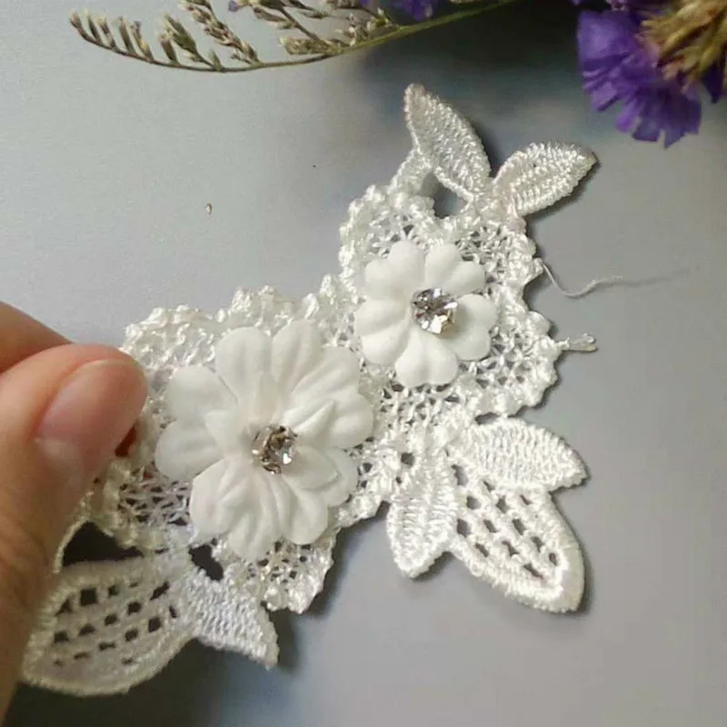 5x Soluble White Diamond Flower Floral Lace Trim Embroidered Applique Fabric Lace Craft For Costume Hat 2018 New Ribbon Sewing
5x Soluble White Diamond Flower Floral Lace Trim Embroidered Applique Fabric Lace Craft For Costume Hat 2018 New Ribbon Sewing