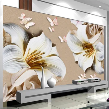 3D Stereo Relief Lily Flowers Photo Mural Wallpaper Modern Simple Bedroom Living Room TV Sofa Backdrop Wall Painting Home Decor
3D Stereo Relief Lily Flowers Photo Mural Wallpaper Modern Simple Bedroom Living Room TV Sofa Backdrop Wall Painting Home Decor