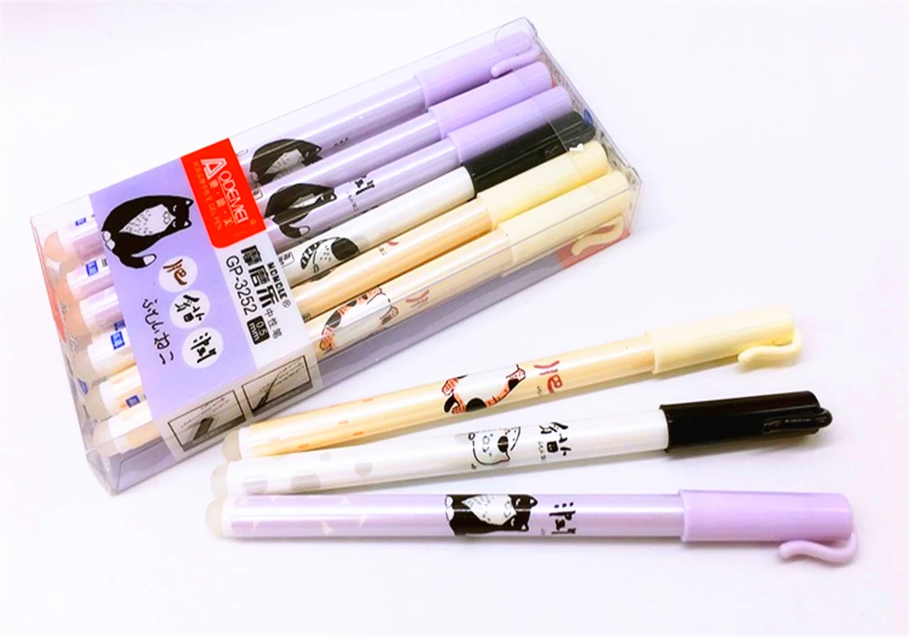 1Pcs/Sell Round Fat Cat Erasable Ballpoint Pen Refills Is Red Blue Ink Blue And Black A Magical Writing Neutral Pen Stationery
1Pcs/Sell Round Fat Cat Erasable Ballpoint Pen Refills Is Red Blue Ink Blue And Black A Magical Writing Neutral Pen Stationery
