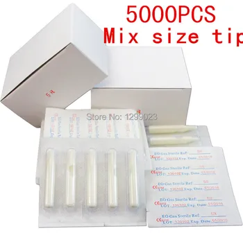 5000PC Lot White Mixed Sterile Disposable Tattoo Machine Gun Nozzle Tips Needle Tube For Tattoo Gun Needle Ink Cup Grip Kits
5000PC Lot White Mixed Sterile Disposable Tattoo Machine Gun Nozzle Tips Needle Tube For Tattoo Gun Needle Ink Cup Grip Kits