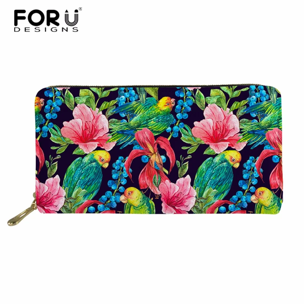FORUDESIGNS Flower Bird Printing Women Summer Long Wallet PU Leather Money Bag Ladies Card Holder Bag Girls Zipper Coin Purse
FORUDESIGNS Flower Bird Printing Women Summer Long Wallet PU Leather Money Bag Ladies Card Holder Bag Girls Zipper Coin Purse