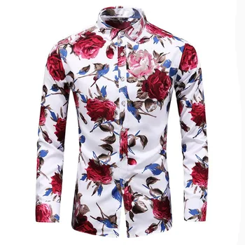 2019 Spring and Autumn New Mens Fashion Boutique Printed Casual Long-sleeved Shirts / Male High-end Shirts / Large Size S-7XL
2019 Spring and Autumn New Mens Fashion Boutique Printed Casual Long-sleeved Shirts / Male High-end Shirts / Large Size S-7XL