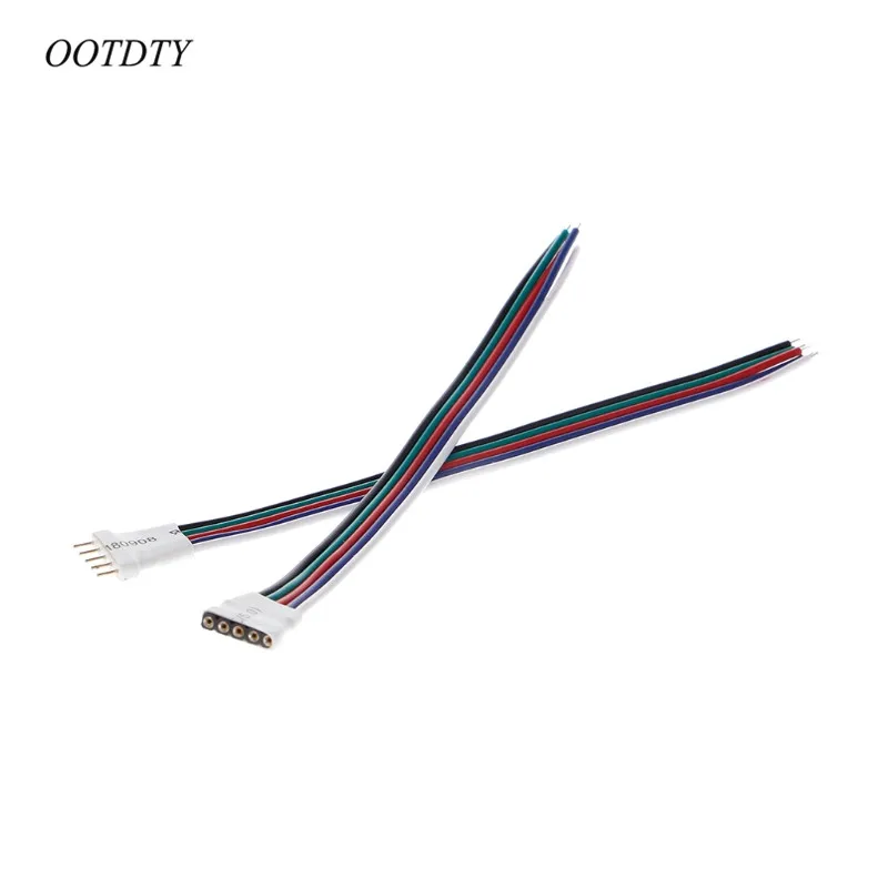 OOTDTY 1 Pair 5 Pin Male Female Connector Extension Wire Cable For RGBW Led Strip Light
OOTDTY 1 Pair 5 Pin Male Female Connector Extension Wire Cable For RGBW Led Strip Light