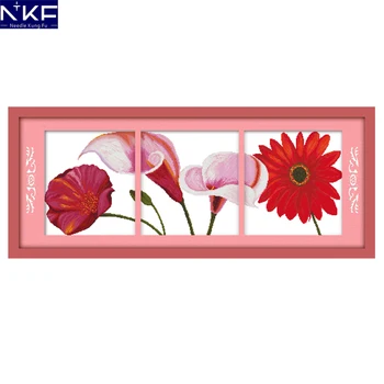 NKF Beautiful Flowers Pattern Flower Decor Counted Print on Canvas Cross Stitch Kits 11CT 14CT Needlework Sets Embroider
NKF Beautiful Flowers Pattern Flower Decor Counted Print on Canvas Cross Stitch Kits 11CT 14CT Needlework Sets Embroider