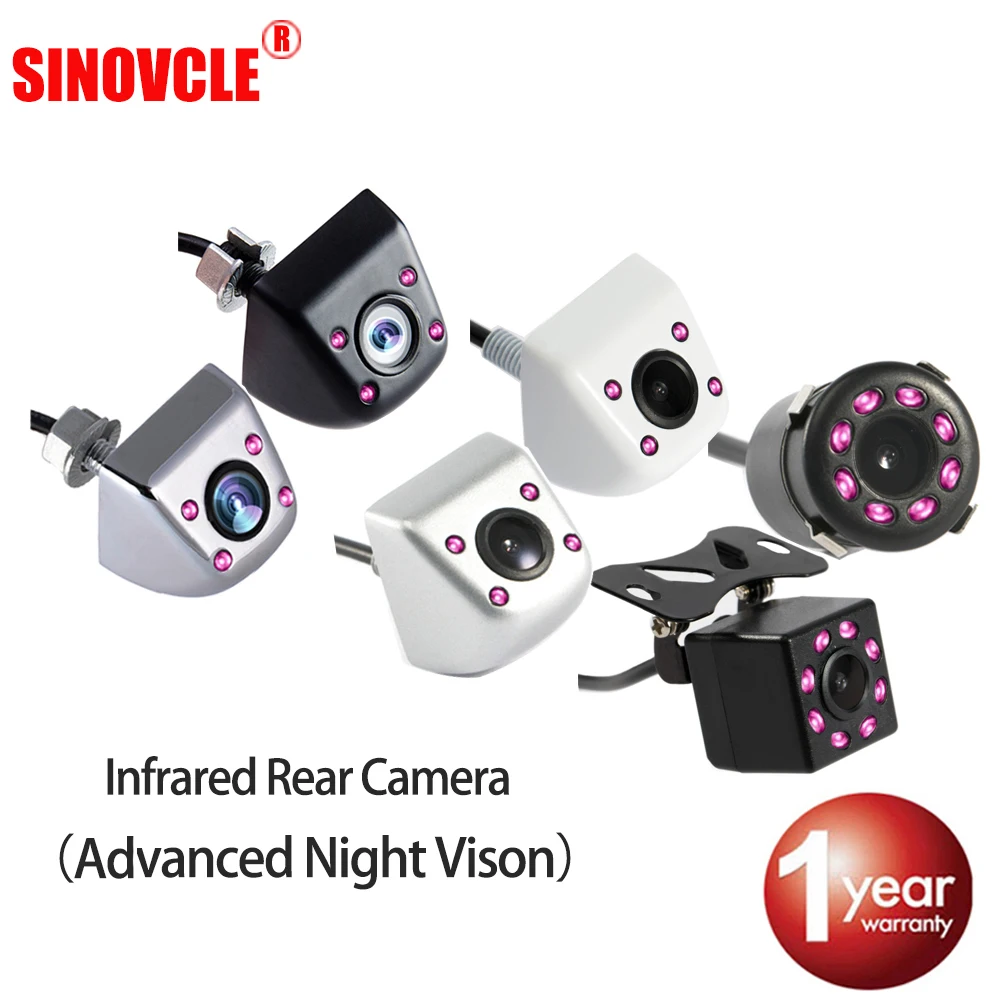 SINOVCLE Car Rear View Camera Reverse Infrared Camera Advanced Night Vision for Parking Monitor Waterproof CCD HD Video
SINOVCLE Car Rear View Camera Reverse Infrared Camera Advanced Night Vision for Parking Monitor Waterproof CCD HD Video
