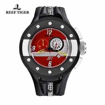 Reef Tiger/RT Mens Red Dashboard Dial Quartz Watch Chronograph and Sport Watches with Date Steel Rubber Stop Watch RGA3027
Reef Tiger/RT Mens Red Dashboard Dial Quartz Watch Chronograph and Sport Watches with Date Steel Rubber Stop Watch RGA3027