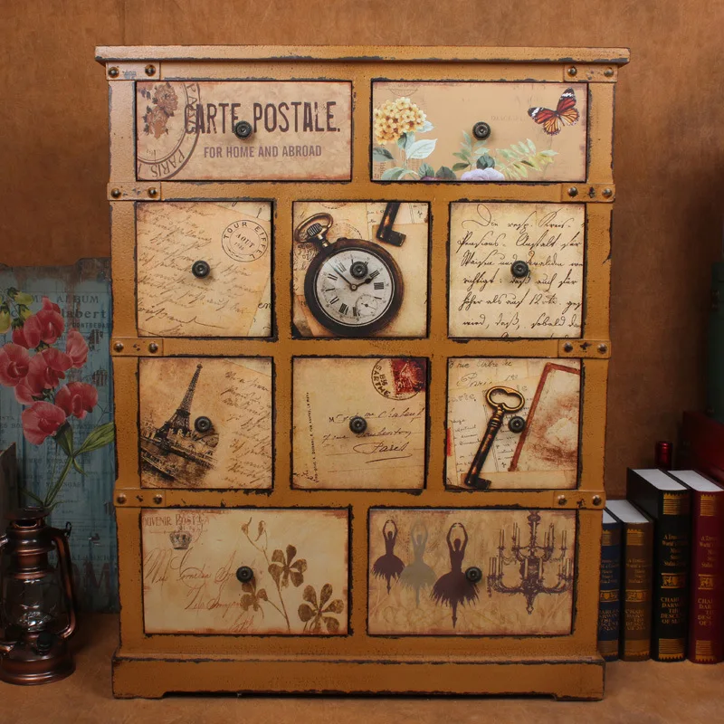 Multi-drawer vintage cabinet drawer cabinet lockers decorated clothing store to do the old European Bedside lockers manufacturer
Multi-drawer vintage cabinet drawer cabinet lockers decorated clothing store to do the old European Bedside lockers manufacturer