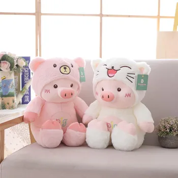 2019 New Arrival Cute Pig Plush Toys Pig Cosplay Cat Bear Dog Cartoon Animal Soft Doll Kids Toys Girl's Birthday Christmas Gift 
2019 New Arrival Cute Pig Plush Toys Pig Cosplay Cat Bear Dog Cartoon Animal Soft Doll Kids Toys Girl's Birthday Christmas Gift