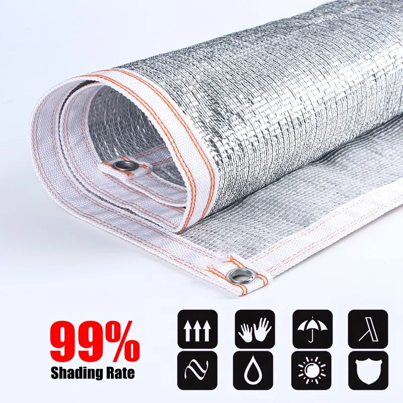 99% Aluminum Foil Sun Shade Sails Outdoor Reflective Sun Shelter Sunshade Net Sails Water Proof Room Cooling Sun Shading Net
99% Aluminum Foil Sun Shade Sails Outdoor Reflective Sun Shelter Sunshade Net Sails Water Proof Room Cooling Sun Shading Net