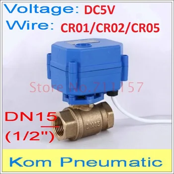 1/2" DN15 DC 5V Brass Motorized Ball Valve 2 Way Electrical Ball Valves CR01 / CR02 / CR05 Wires Water Heater
1/2" DN15 DC 5V Brass Motorized Ball Valve 2 Way Electrical Ball Valves CR01 / CR02 / CR05 Wires Water Heater