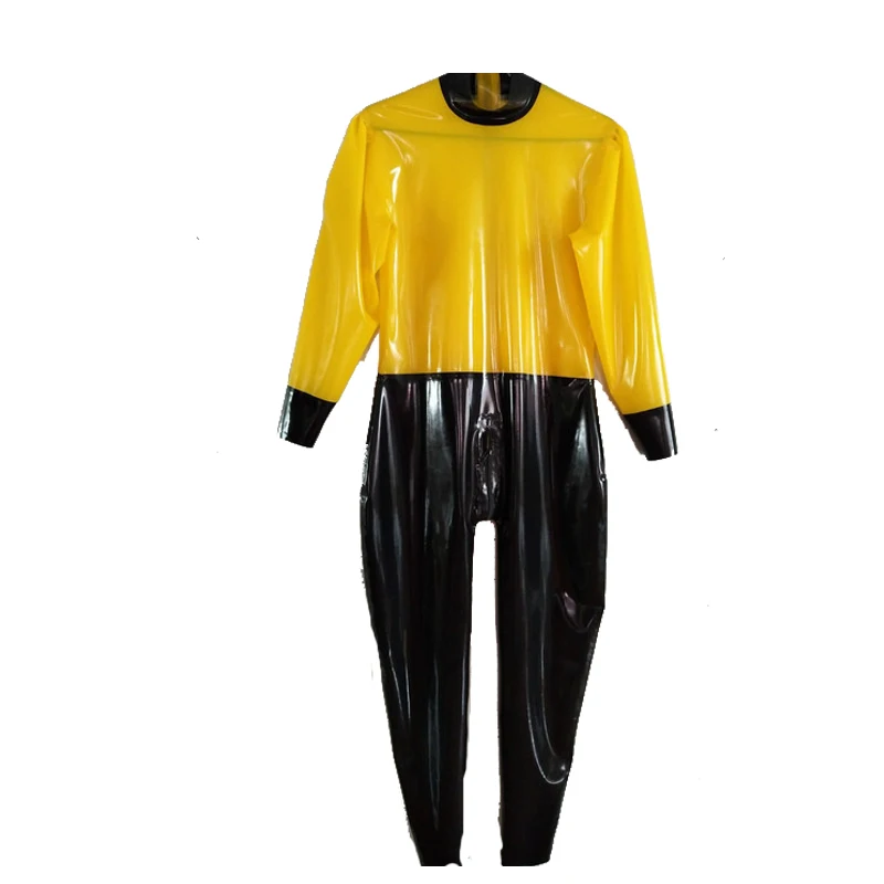 Latex Rubber Unisex Yellow and Black Bodysuit Catsuit Overall Long Slevees Suit XXS-XXL
Latex Rubber Unisex Yellow and Black Bodysuit Catsuit Overall Long Slevees Suit XXS-XXL