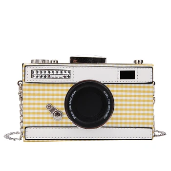 Trend Color Plaid Retro Camera Styling Female Casual Clutch Bag Shoulder Bag Mini Chain Purse Female Flap Handbag Designer bag
Trend Color Plaid Retro Camera Styling Female Casual Clutch Bag Shoulder Bag Mini Chain Purse Female Flap Handbag Designer bag
