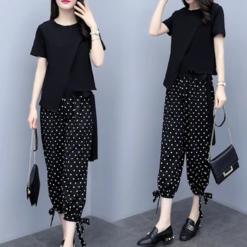 Plus Size 5xl Two Piece Set Women's Summer Suit Conjunto Feminino Ensemble Femme Deux Pieces Woman Suit Year-old Female Costume
Plus Size 5xl Two Piece Set Women's Summer Suit Conjunto Feminino Ensemble Femme Deux Pieces Woman Suit Year-old Female Costume