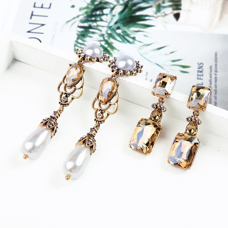 KISS ME Two-type Geometric Exquisite Glass Pearl Drop Earrings For Women Unique Crystal Dangle Earrings 2019 Charm Accessories
KISS ME Two-type Geometric Exquisite Glass Pearl Drop Earrings For Women Unique Crystal Dangle Earrings 2019 Charm Accessories