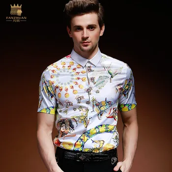 FANZHUAN Featured Apparel & Accessories Men'S Brands Clothing Summer Short Sleeve Personality Creative Design Print Shirt Men
FANZHUAN Featured Apparel & Accessories Men'S Brands Clothing Summer Short Sleeve Personality Creative Design Print Shirt Men