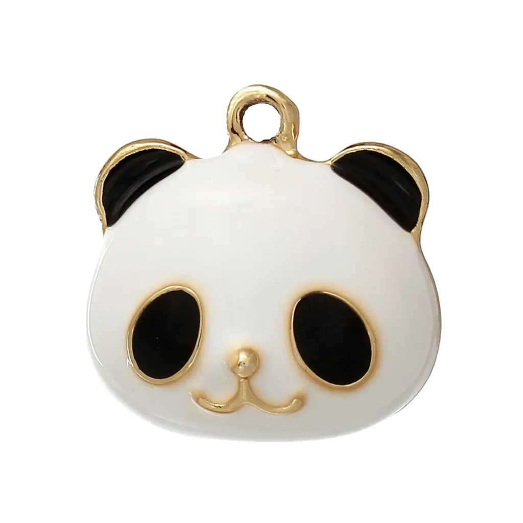 Zinc metal alloy Charm Pendants Panda Gold Color Black & White Enamel 17mm( 5/8") x 17mm( 5/8"), 1 Pc new
Zinc metal alloy Charm Pendants Panda Gold Color Black & White Enamel 17mm( 5/8") x 17mm( 5/8"), 1 Pc new