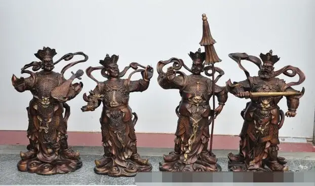 S00642 20"china folk bronze gilt 4 great Heavenly King Warrior Deity warrior statue Set (B0413)
S00642 20"china folk bronze gilt 4 great Heavenly King Warrior Deity warrior statue Set (B0413)