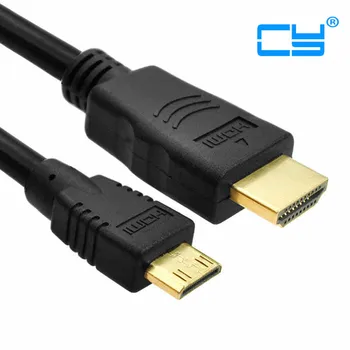 High Speed HDMI 1.4 with Ethernet & 3d A Type Male to mini C Type Male Slim Cable 1.5m 5ft for SLR DC DV Tablet Nikon D4 D800
High Speed HDMI 1.4 with Ethernet & 3d A Type Male to mini C Type Male Slim Cable 1.5m 5ft for SLR DC DV Tablet Nikon D4 D800
