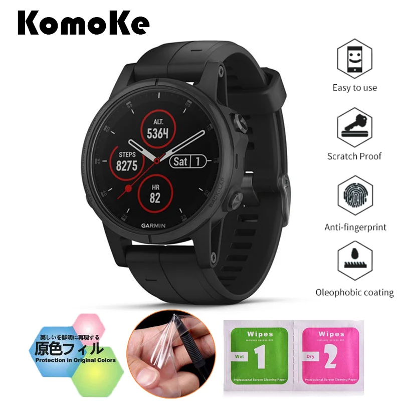 4Pcs/Lot(2Films+2Wipes) For Smart Watch Garmin Fenix 5/5S/5X Fenix5x Smartwatch Full Screen Protector Soft TPU Protective Film
4Pcs/Lot(2Films+2Wipes) For Smart Watch Garmin Fenix 5/5S/5X Fenix5x Smartwatch Full Screen Protector Soft TPU Protective Film