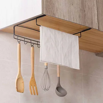 OTHERHOUSE Kitchen Organizer Iron Storage Rack Shelf 7 Hooks Rag Towel Holder Cocina Cooker Hangers Hanging Cupboard Organizer
OTHERHOUSE Kitchen Organizer Iron Storage Rack Shelf 7 Hooks Rag Towel Holder Cocina Cooker Hangers Hanging Cupboard Organizer