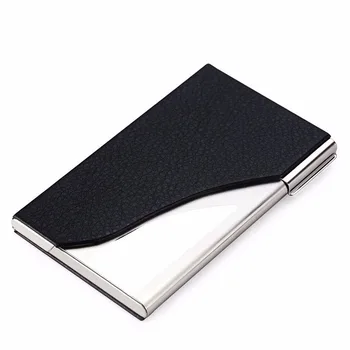 New 1PC Men's Black Elegant Business Card Case Creative Gift PU Leather Stainless Steel Business Name Card Holders
New 1PC Men's Black Elegant Business Card Case Creative Gift PU Leather Stainless Steel Business Name Card Holders