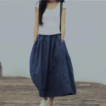 Summer Women Cotton Linen Long Skirt Vintage Bohemian Loose Maxi Skirt Women Spring Autumn Skirt Skirts Women LY126
Summer Women Cotton Linen Long Skirt Vintage Bohemian Loose Maxi Skirt Women Spring Autumn Skirt Skirts Women LY126